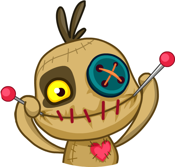 Doll Clipart Happy - Happy Voodoo Doll Cartoon, HD Png Download PNG with transparent background