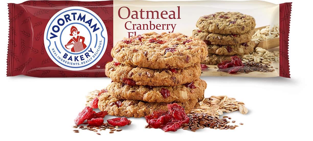 Voortman Oatmeal Cranberry Cookies Packaging