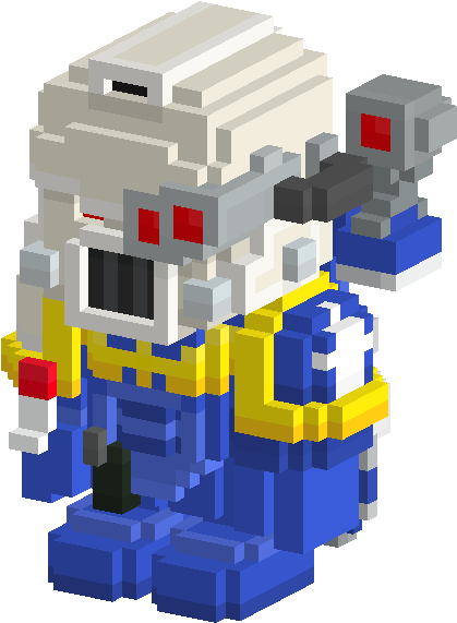 Voxel Art Robot Character