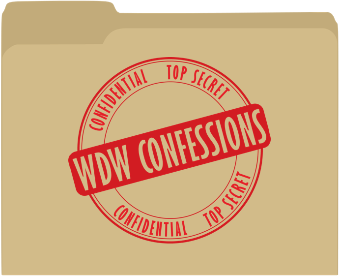 W D W Confessions Top Secret Stamp