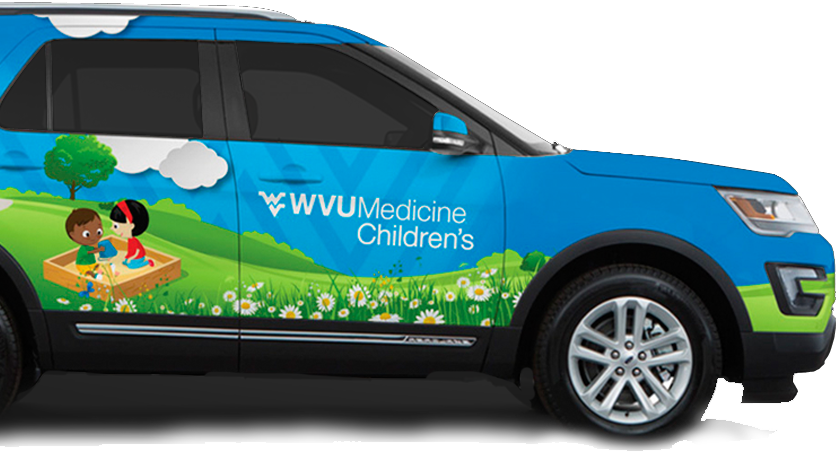 W V U Medicine Childrens Promotional Vehicle