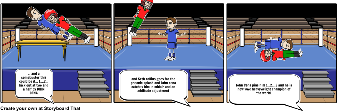 W W E Championship Match Storyboard