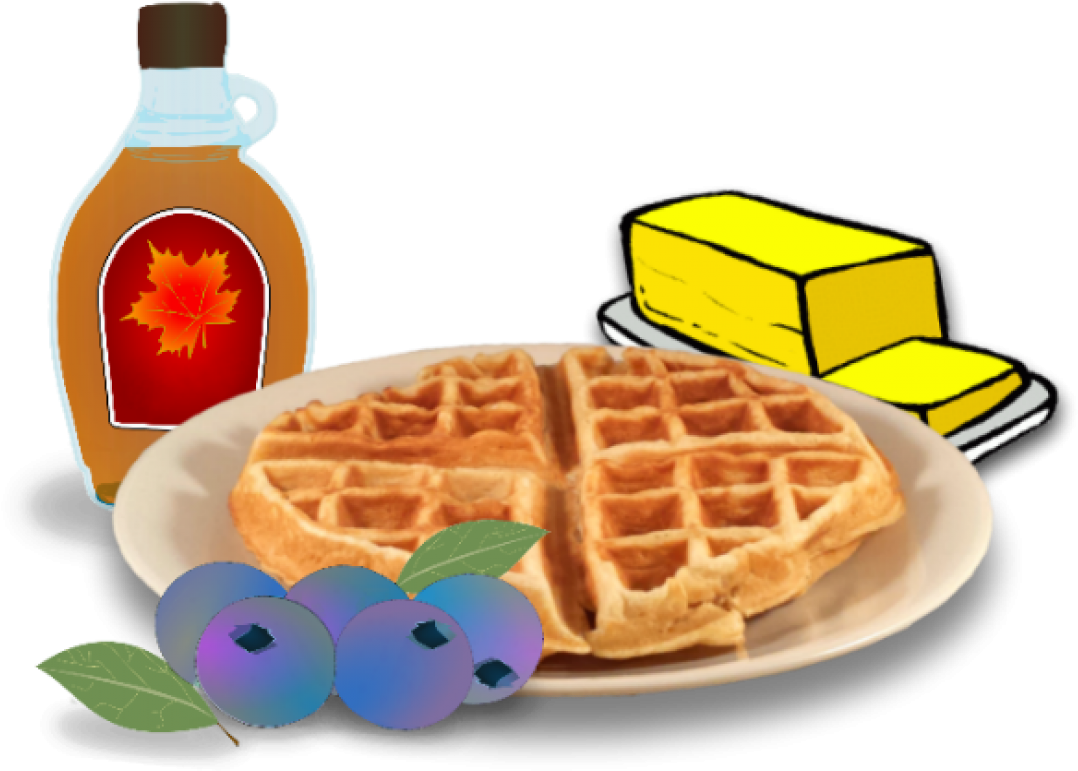 Waffle Breakfast Clipart