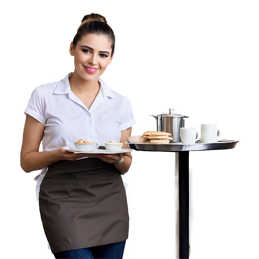 Waitress At Work Png 76