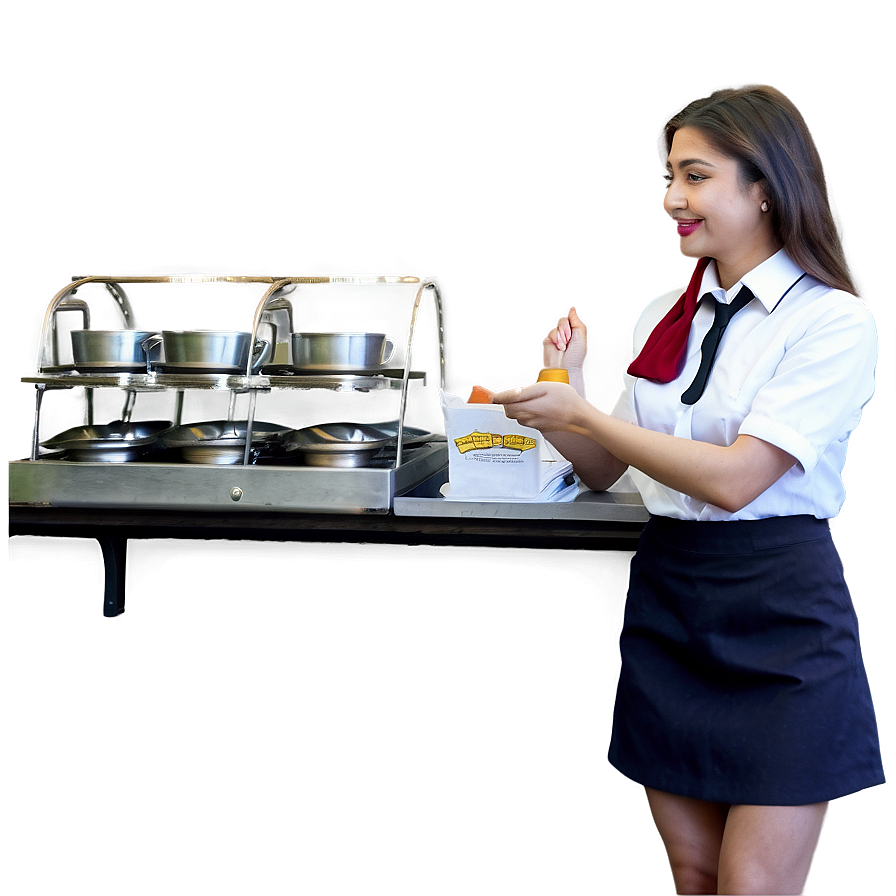 Waitress At Work Png Npf