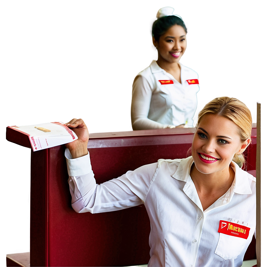 Waitress In Fast Food Chain Png 84