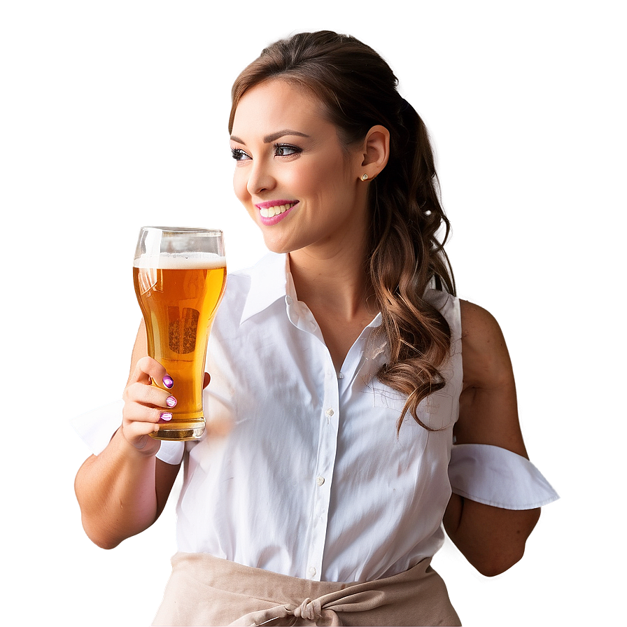 Waitress With Beer Png Gye57