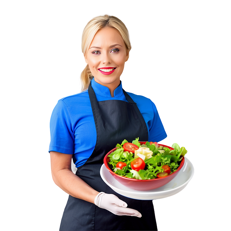 Waitress With Salad Png 06272024