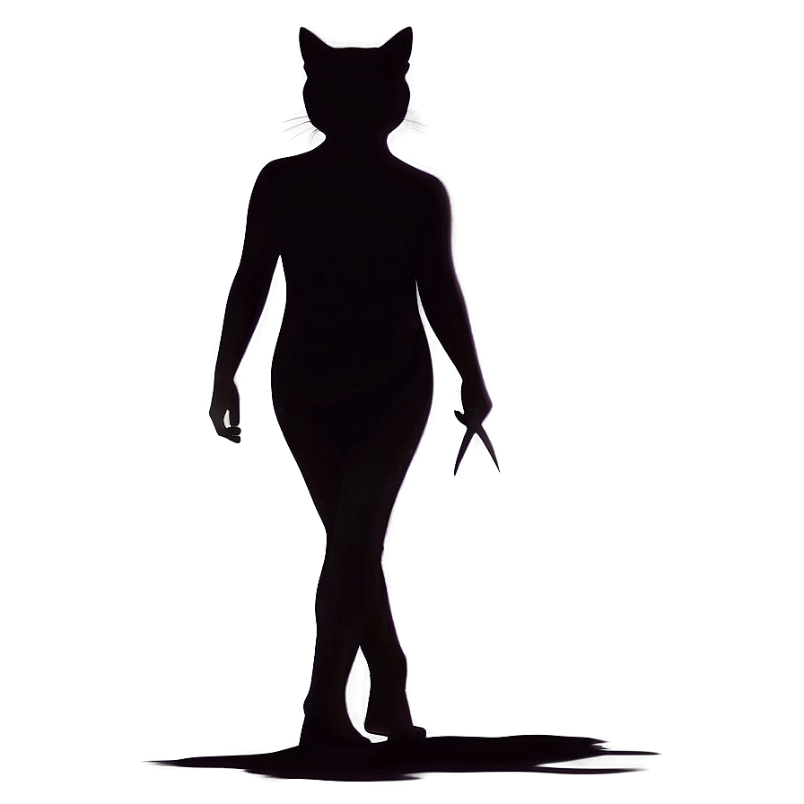 Walking Cat Silhouette Png Skp