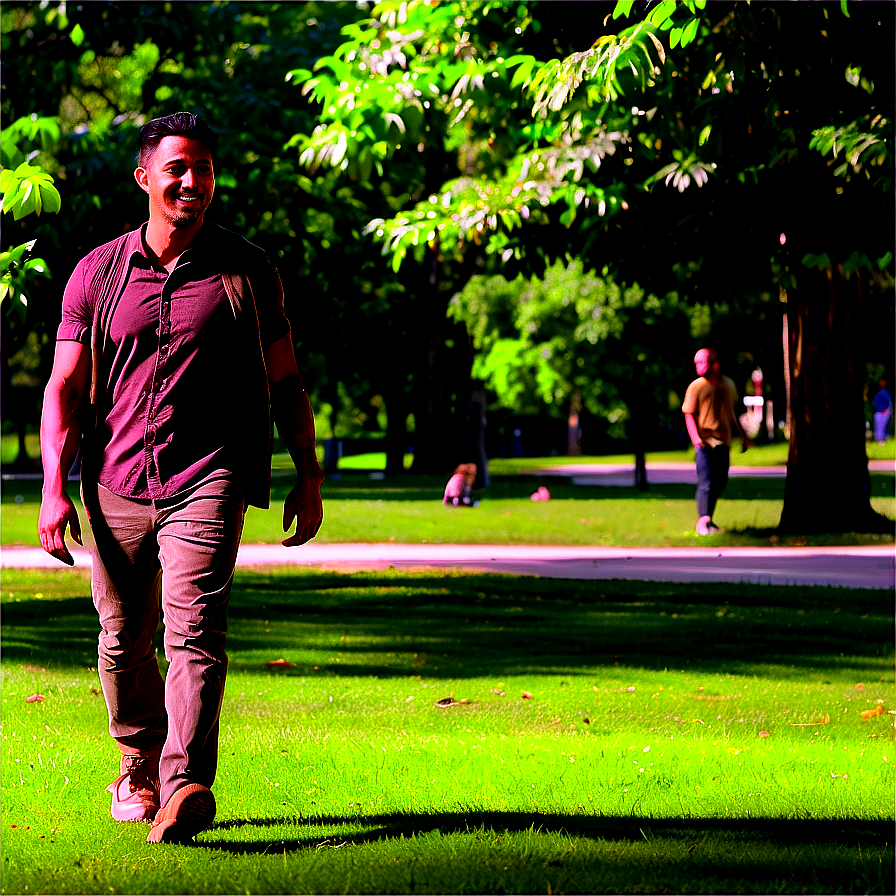 Walking in the Park PNG rgk78 PNG with transparent background