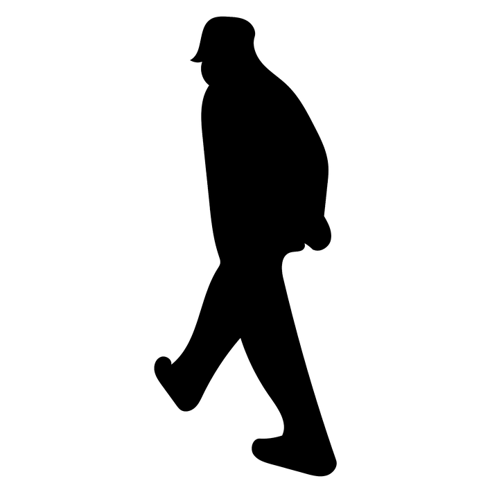 Walking Man Silhouette