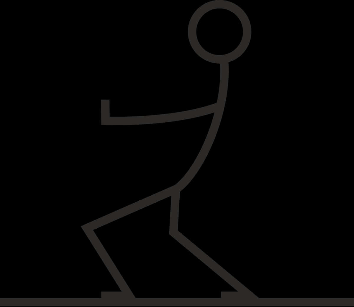 Walking Stick Figure Graphic