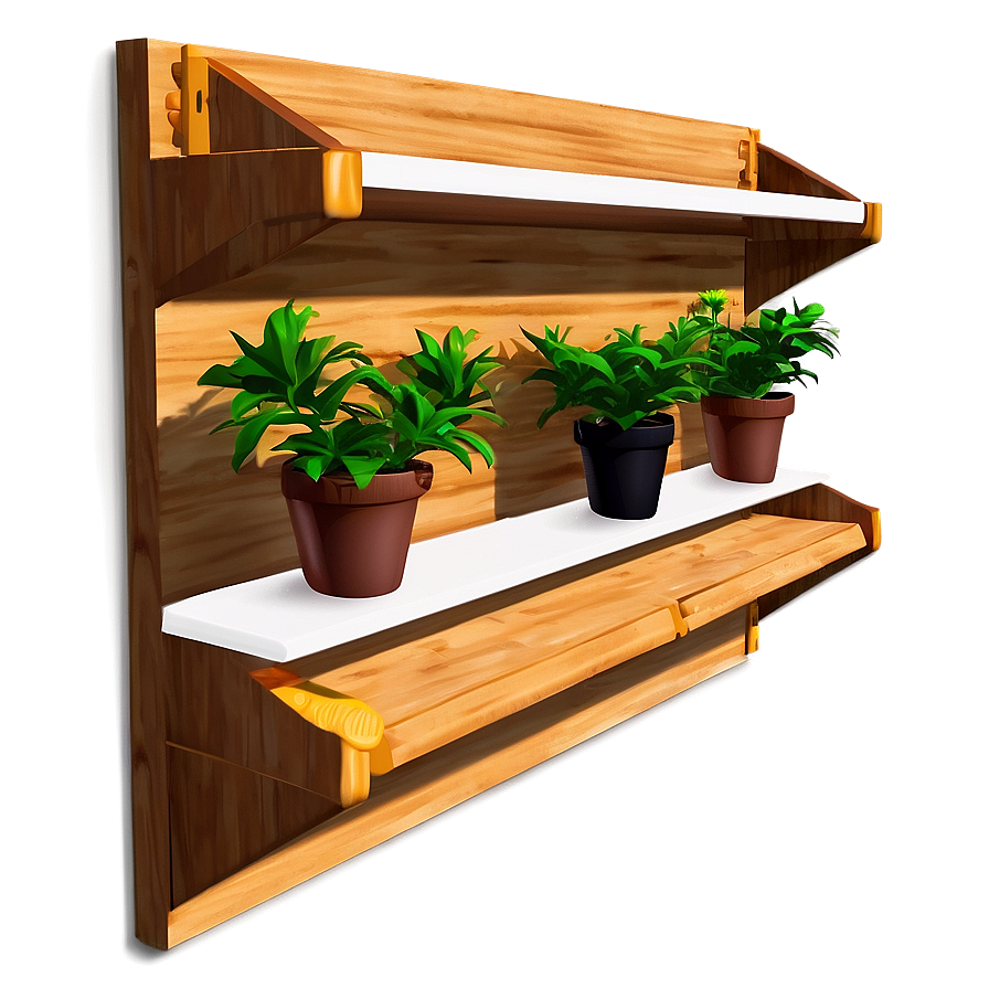 Wall Shelf For Plants Png 51