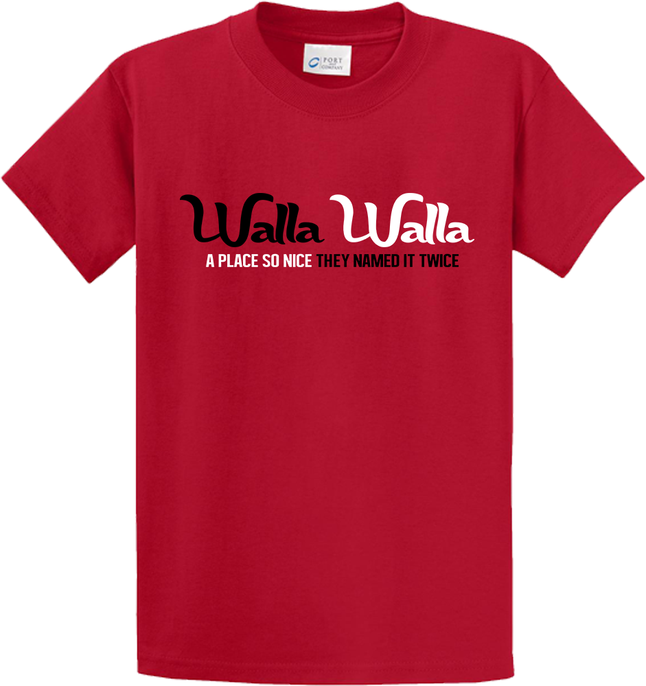 Walla Walla Red T Shirt Design