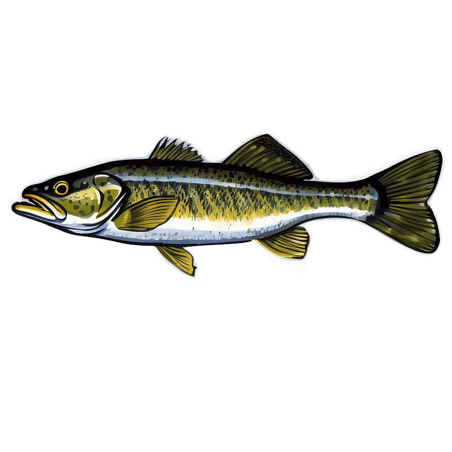 Walleye Illustration Png 36