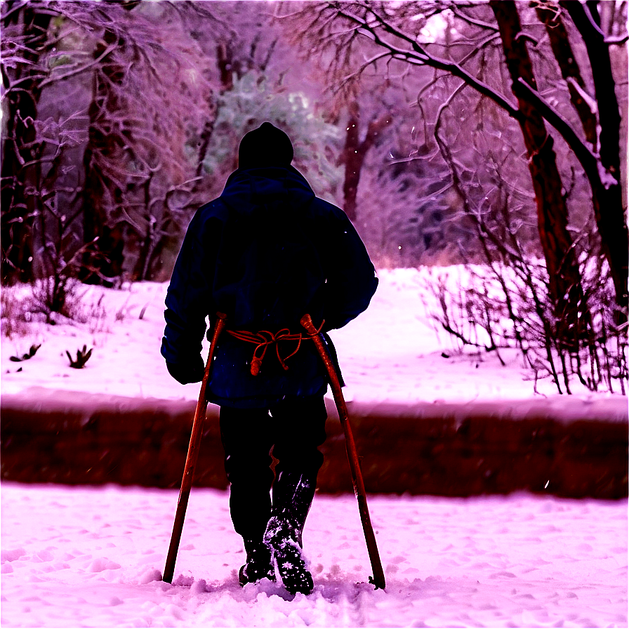 Wanderer In Winter Png Vdd