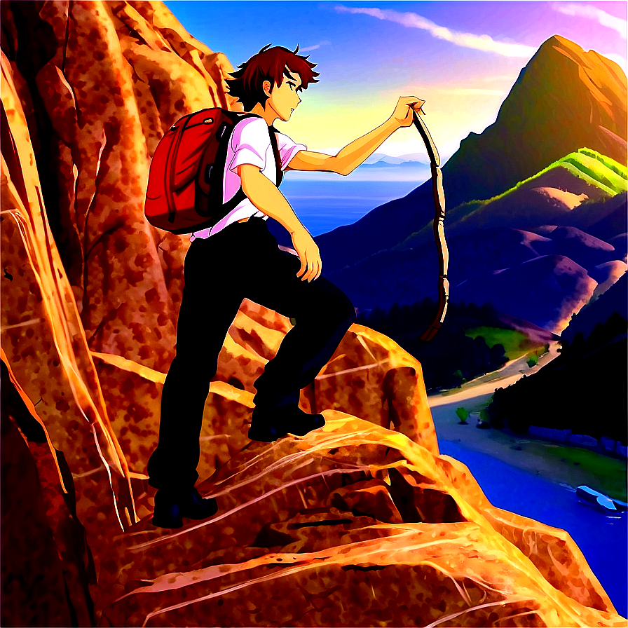 Wanderer On Cliff Png Jdd