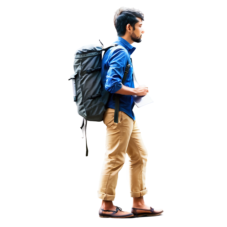 Wanderer With Backpack Png 26