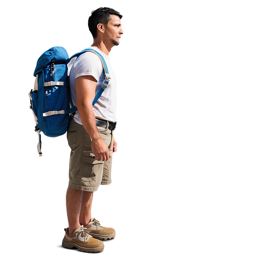 Wanderer With Backpack Png Gyp