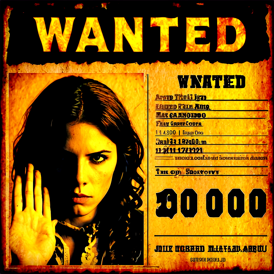 Wanted Dead Poster Png Pco82