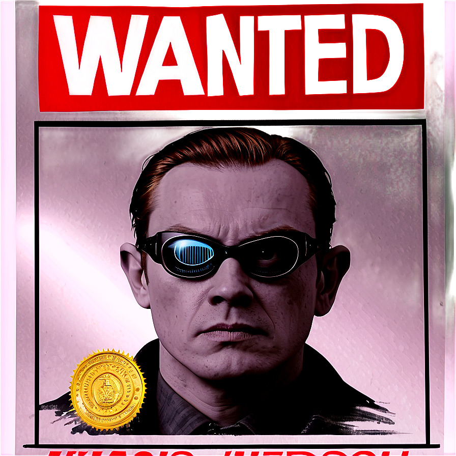 Wanted Spy Poster Png 06112024