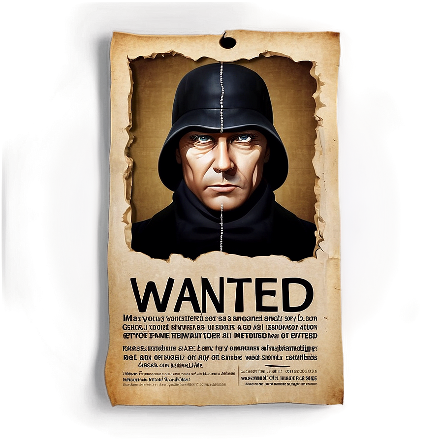 Wanted Spy Poster Png Fli48