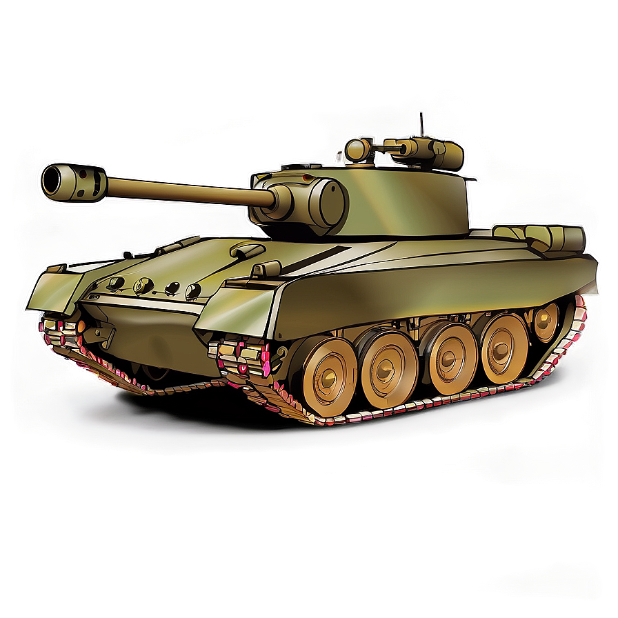 War Tank Vector PNG 06112024 PNG with transparent background