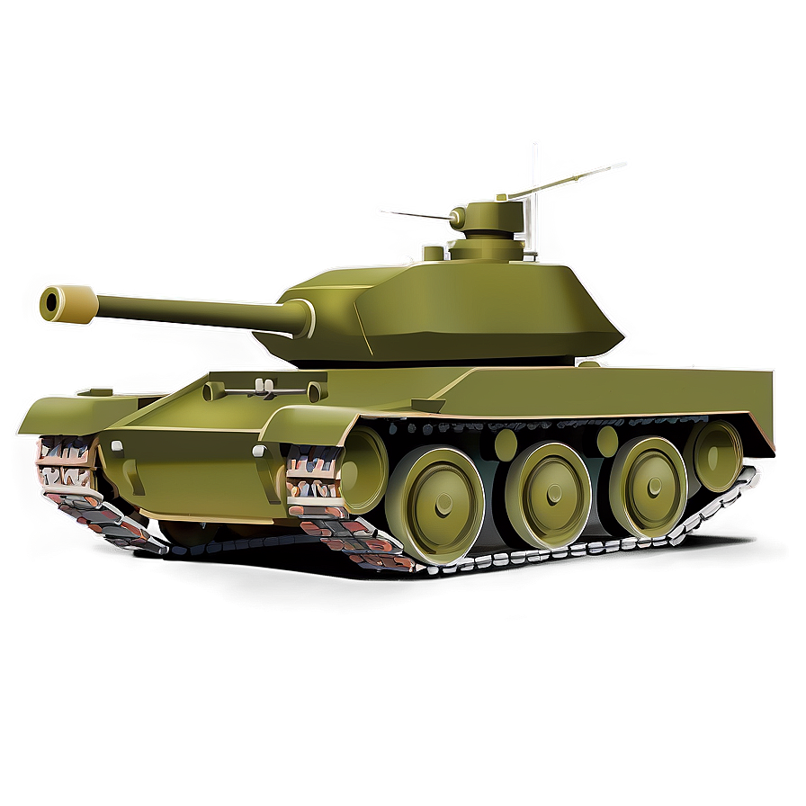 War Tank Vector PNG 06112024 PNG with transparent background