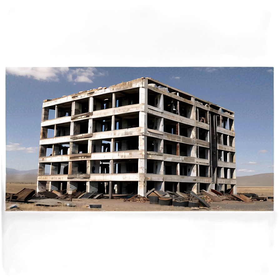 War-Torn Building Remains PNG 82 PNG image with a transparent background, free high-resolution download