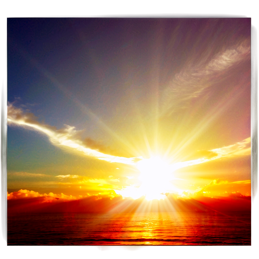 Warm Radiant Sunrise Png 79