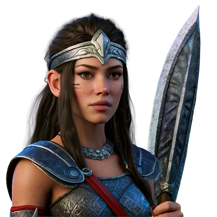 Warrior Princess Portrait Png 17