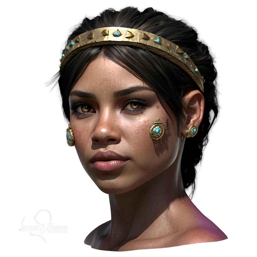 Warrior Princess Portrait Png Dat44