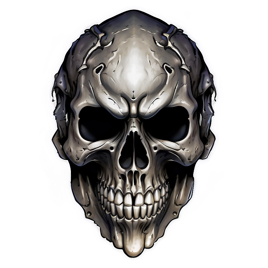 Warrior Skull Emblem Png D