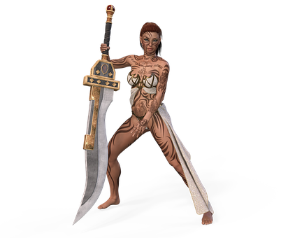 Warrior Womanwith Sword