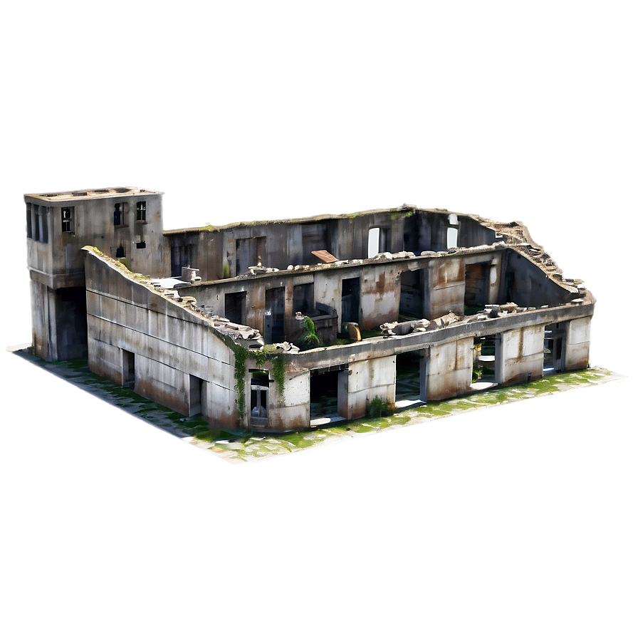 Wartime Ruined Building Png 15