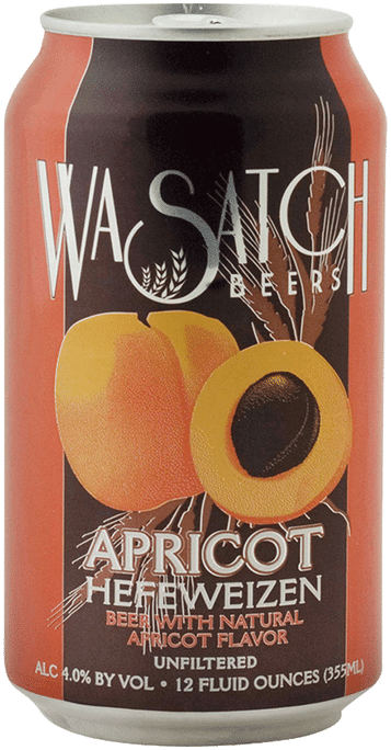 Wasatch Apricot Hefeweizen Beer Can