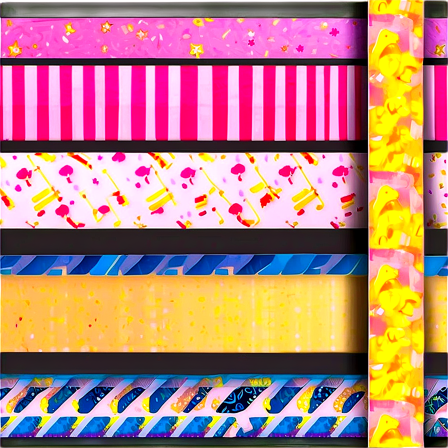 Washi Tape Aesthetic Designs Png 06272024