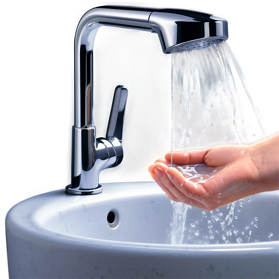 Washing Hands In Running Water Png Pdd