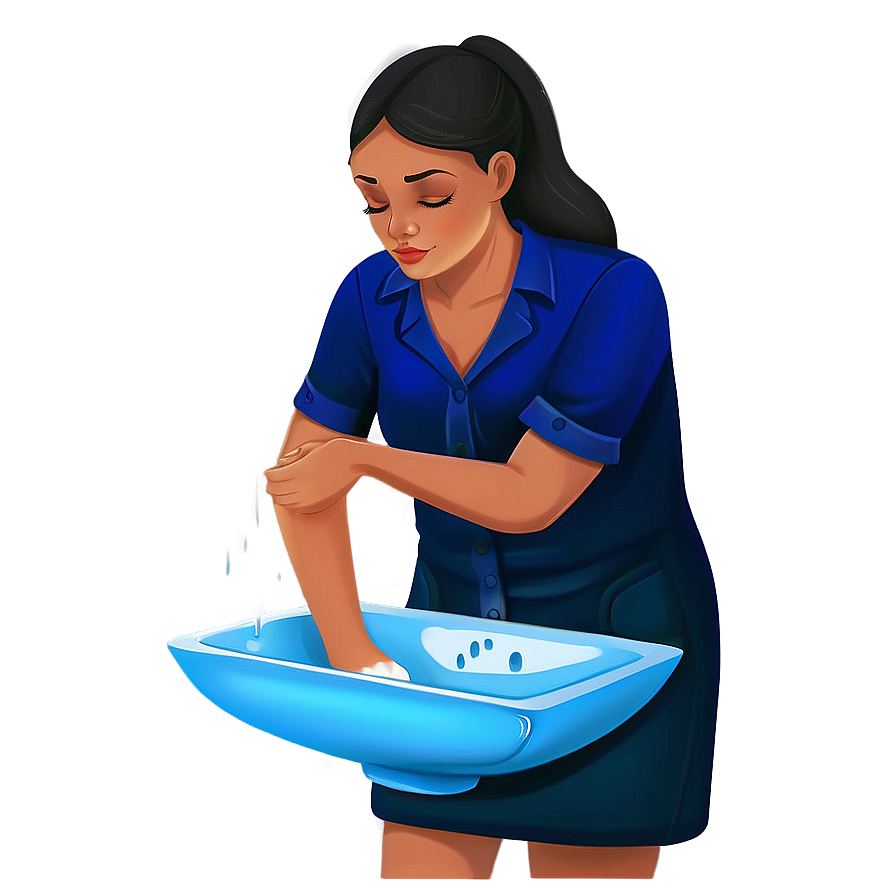 Washing Hands Sink Illustration Png Djr61