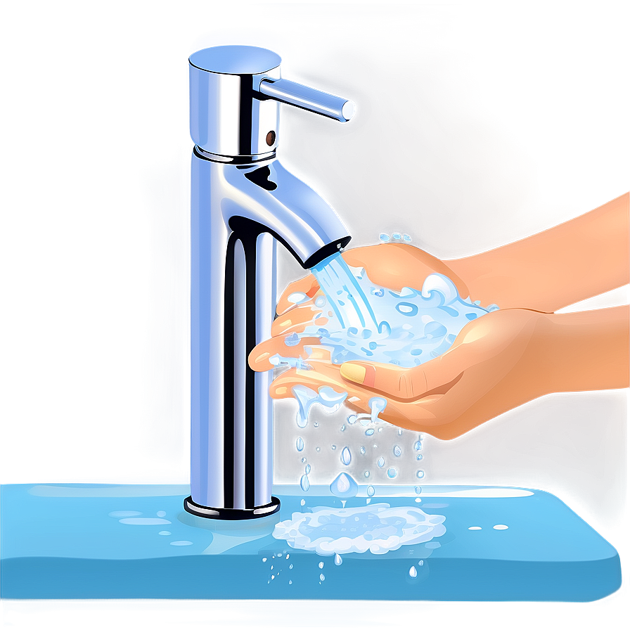 Washing Hands Under Tap Water Png Rvk92