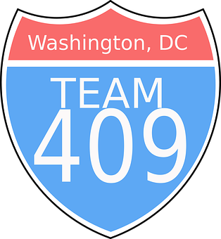 Washington D C Team409 Badge PNG with transparent background