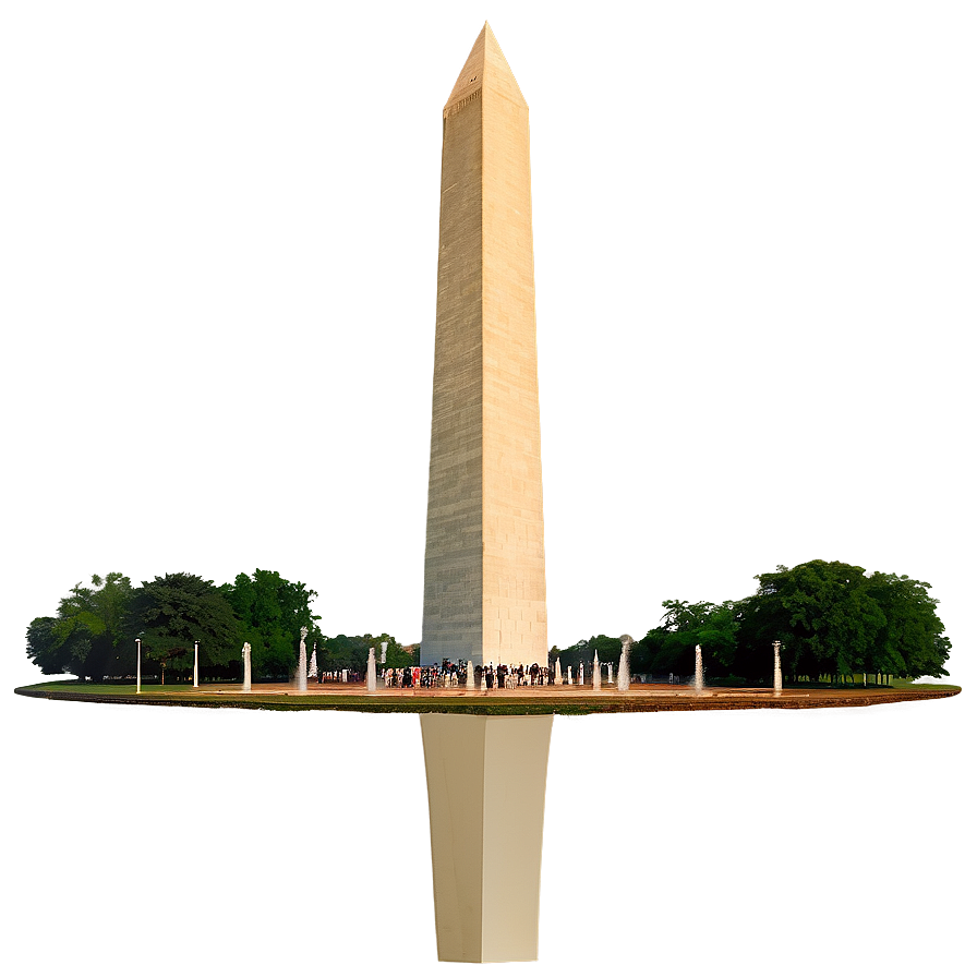 Washington Monument During Rain Png Ldu90