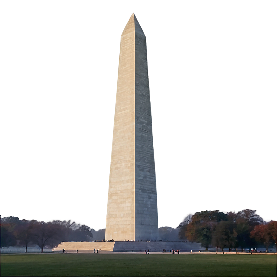 Washington Monument Foggy Morning Png Ekh