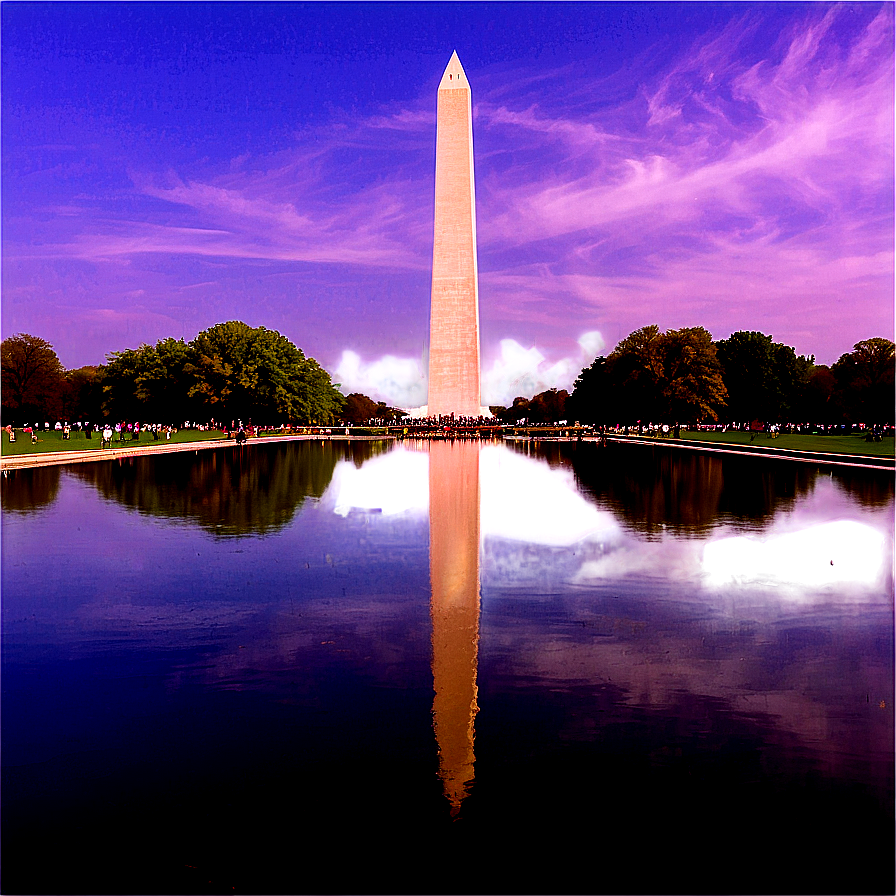 Washington Monument Reflection Pool View Png Haq