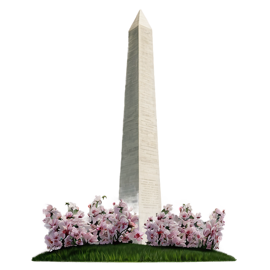 Washington Monument Spring Landscape Png 06202024