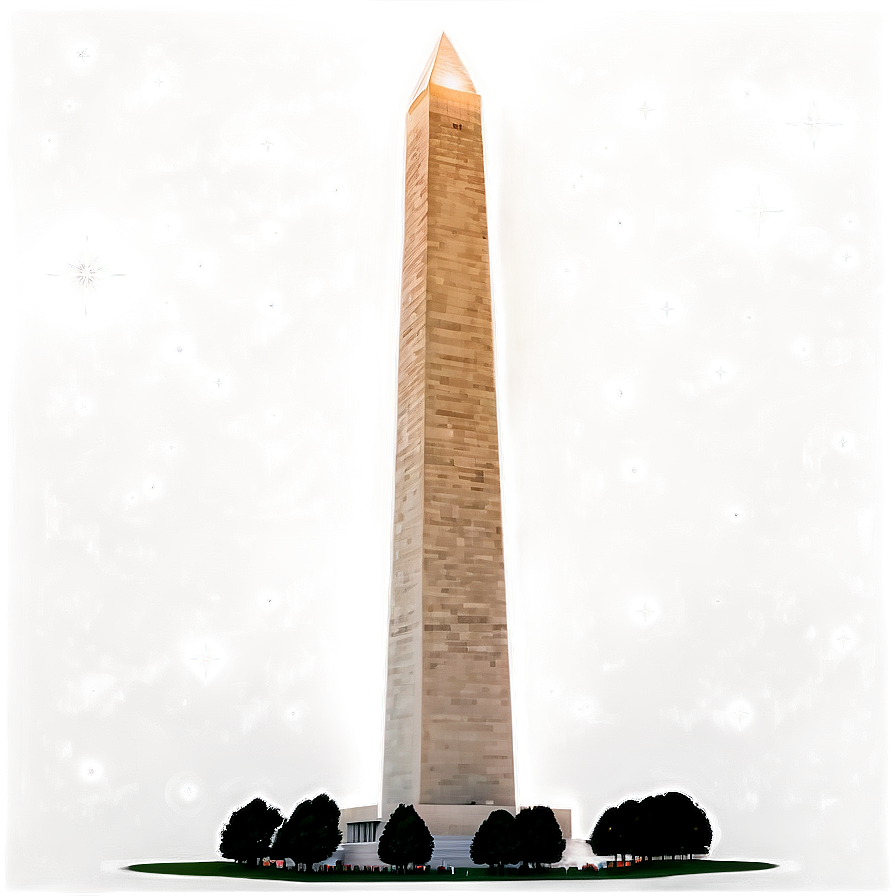 Washington Monument Under Starry Night Png 06202024