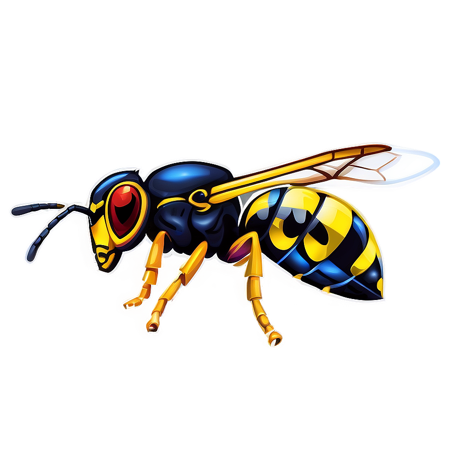 Wasp Illustration PNG 05242024 PNG with transparent background