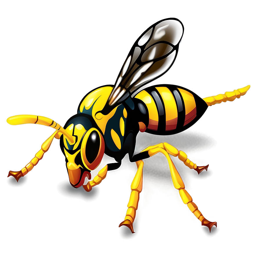 Wasp Illustration PNG yvw22 PNG with transparent background