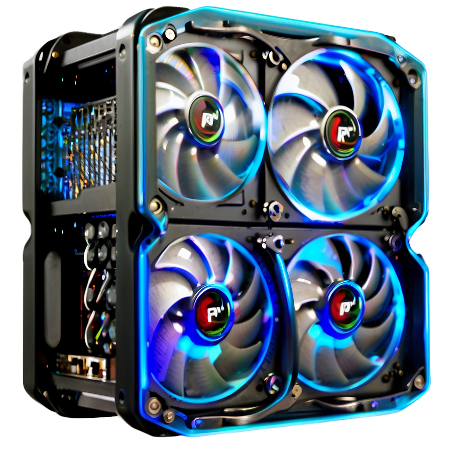 Water Cooled PC PNG hsi60 PNG with transparent background