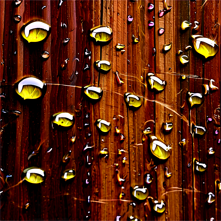 Water Drops On Wooden Surface Png 69